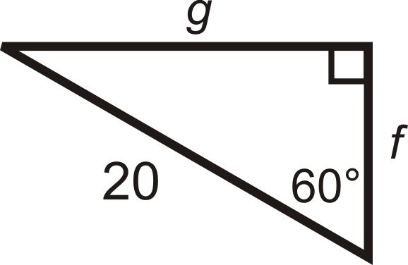 60 degree right triangle