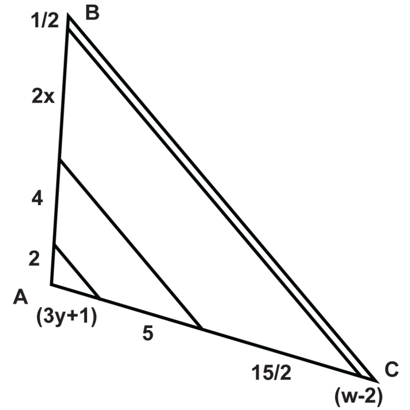 7.12: Parallel Lines, Transversals, And Proportionality - K12 LibreTexts