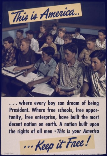 This is America ... Keep it Free Poster from 1950s