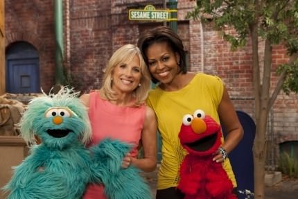 Michelle Obama on Sesame Street