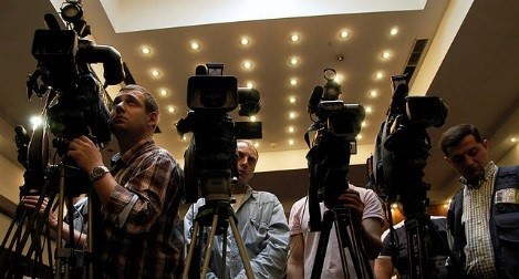 media event - cameras