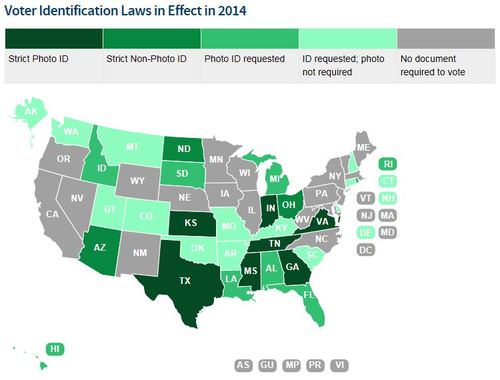 Voter ID Laws in 2014
